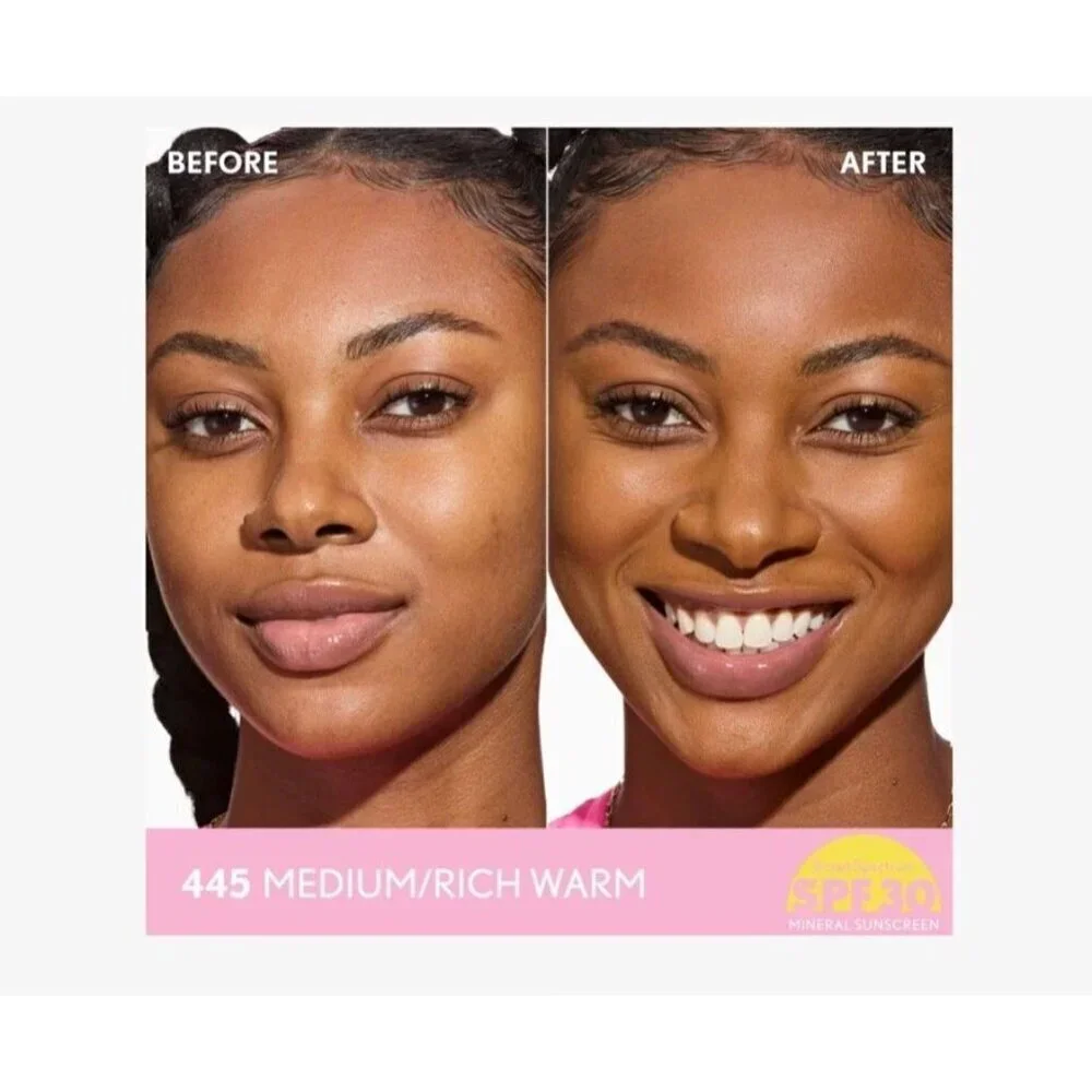 COVERGIRL 445 Medium Rich Warm, Clean Fresh Blurring Skin Tint SPF30,, 1 fl oz